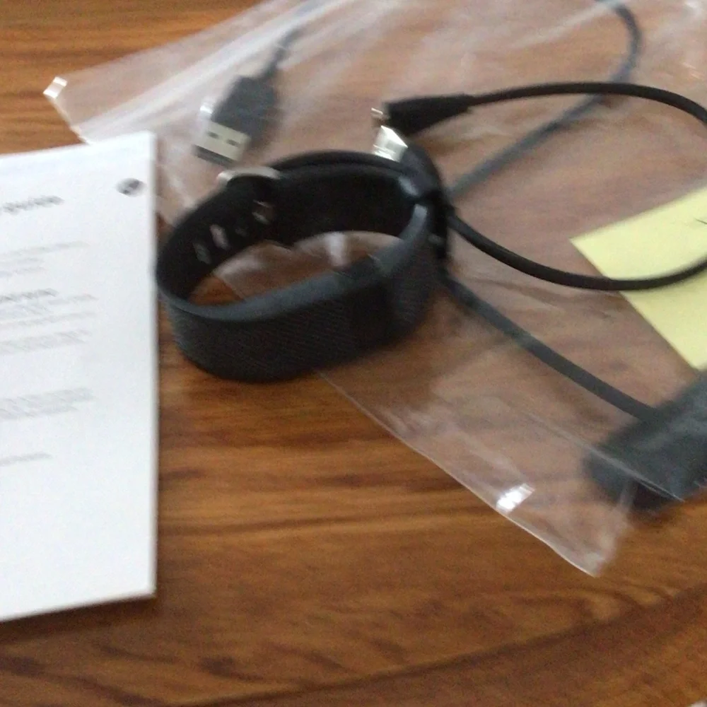 Fitbit Charcoal Wristband with USB Charger